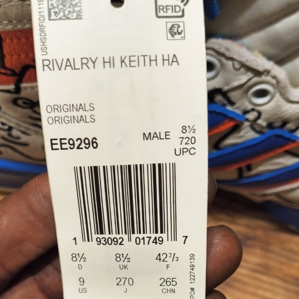 Adidas Rivalry Hi Keith Haring Sneakers